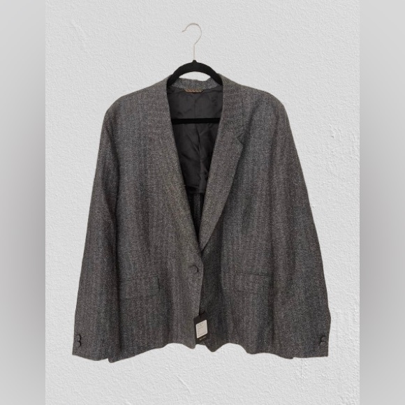 Nwt $795 Billy Reid Men’s Gray Tuxedo Jacket, Wool & Silk, Sz 20
